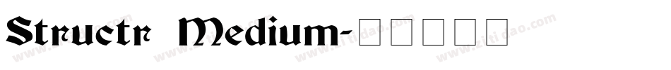 Structr Medium字体转换